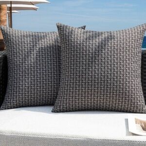Indoor outdoor throw pillow covers